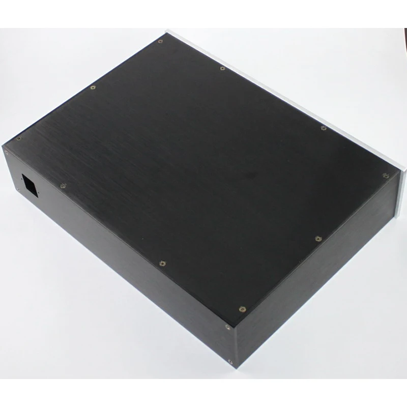 

KYYSLB 310*425*92MM All Aluminum Preamp Amplifier Chassis Box House DIY Enclosure with Feet Screws Amplifier Case Shell