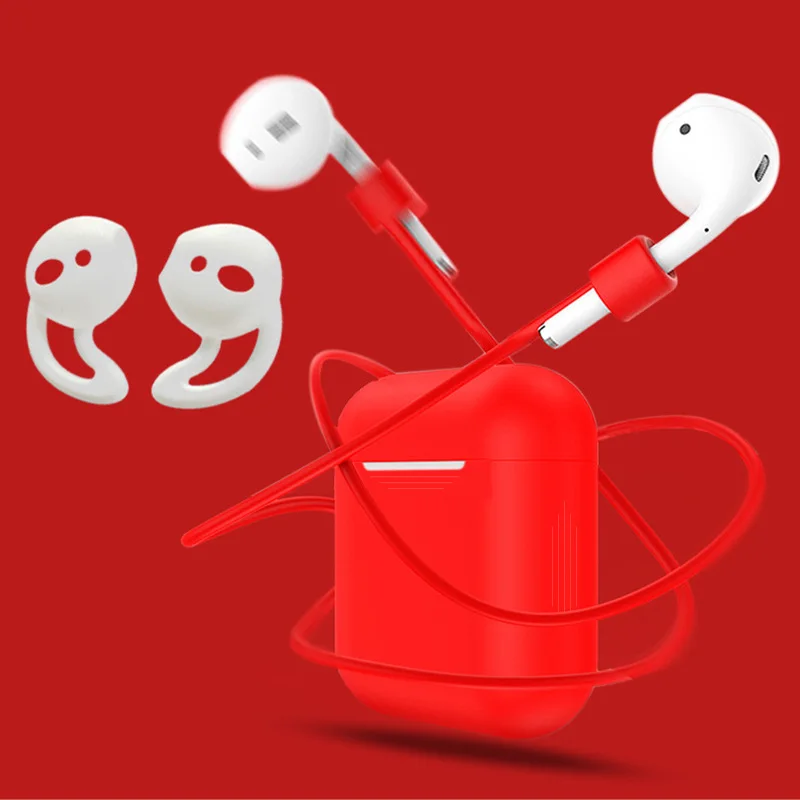 Mini Soft Silicone Case For Apple Airpods Shockproof Cover AirPods Earphone Cases for Air Pods Protector | Электроника