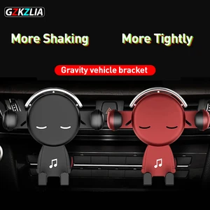 z10 gravity car phone holder air vent mount cartoon creative navigation cellphone stand for iphone auto accessories free global shipping