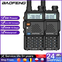 baofeng real 8w uv 5r walkie talkie uv 5r high power amateur ham cb radio station uv5r 8w dual band transceiver 10km intercom