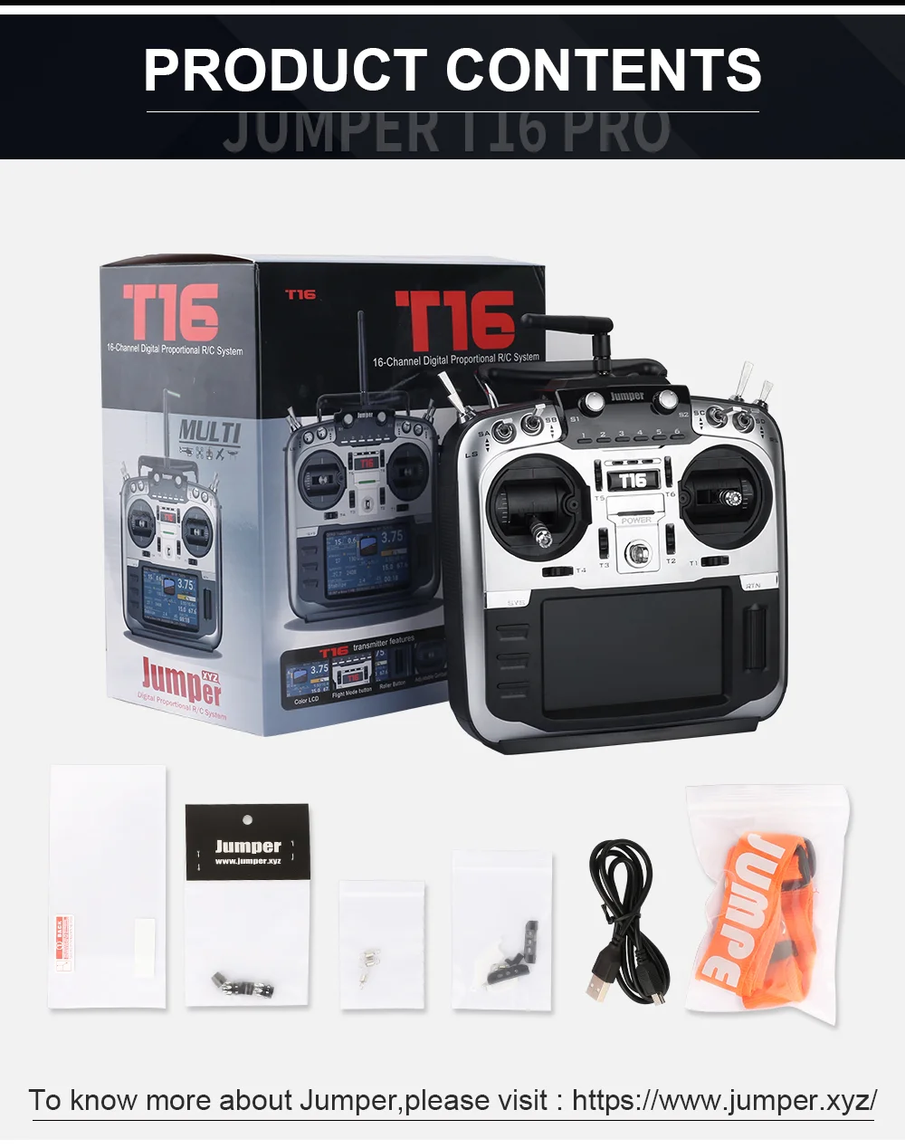 Перемычка T16 Pro T16 PlusTransmitter с JP4-in-1 радиочастотным модулем с открытым исходным кодом, мультипротокол радио 2,4G 16CH 4," lcd для дрона FPV