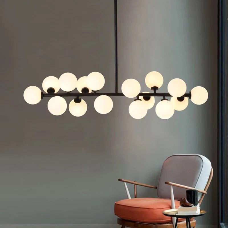 Фото Подвесной светильник в стиле постмодерн креативный Золотой лофт с 16 лампочками