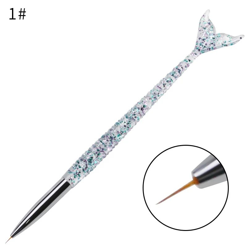 Esnol-набор кистей для маникюра маникюрные принадлежности УФ-гель ногтей тонкая