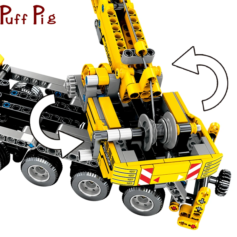 665 шт. DIY деревянные головоломки инженерных подъемного крана строительные блоки