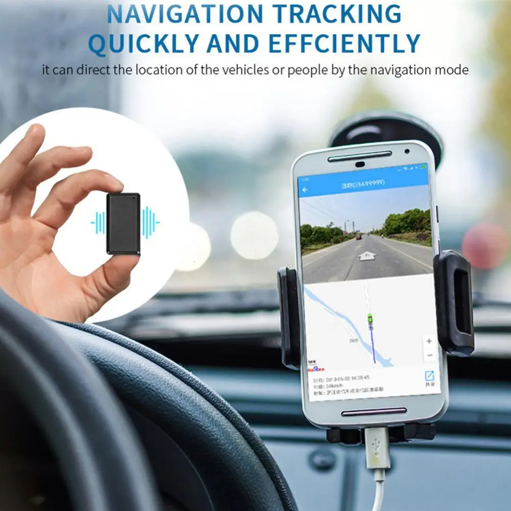 

Горячая Распродажа 50%, Мини Портативный GPS-трекер из АБС-пластика с защитой от потери, локатор, позиционирование, отслеживание местоположени...