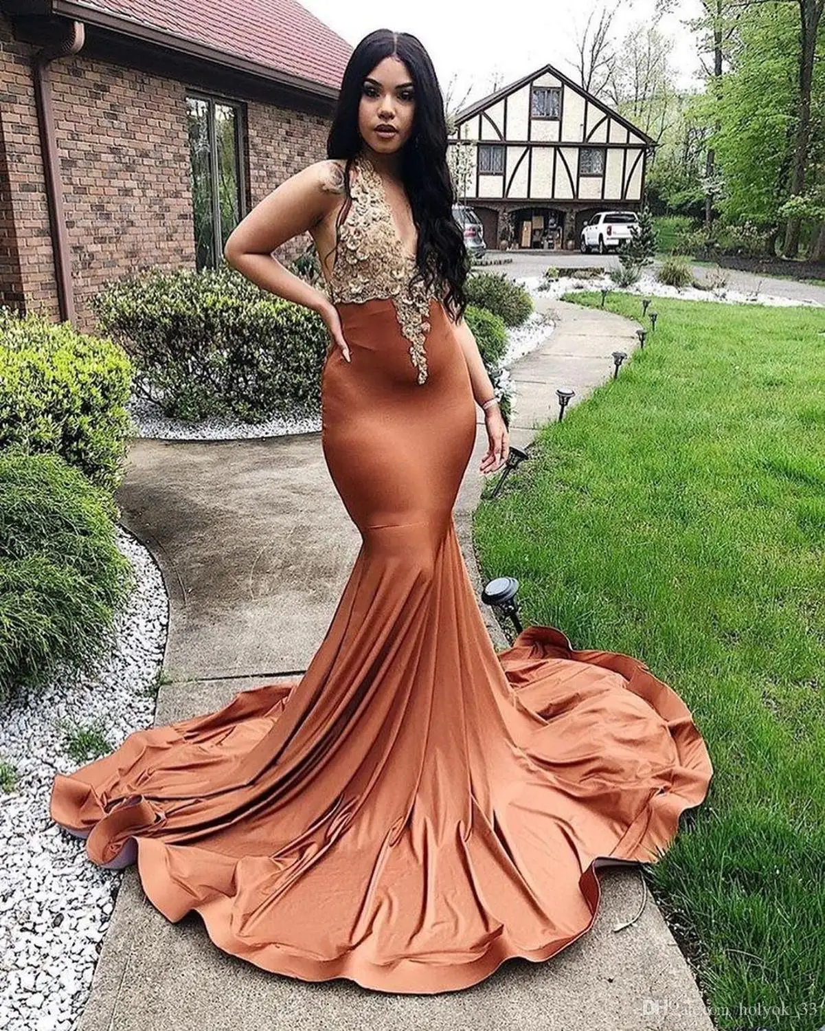 Vestidos de gala африканская Русалка Выпускные платья Длинные сексуальные глубокий v-образный вырез импортные вечерние платья черные женские вечерние платья для девочек