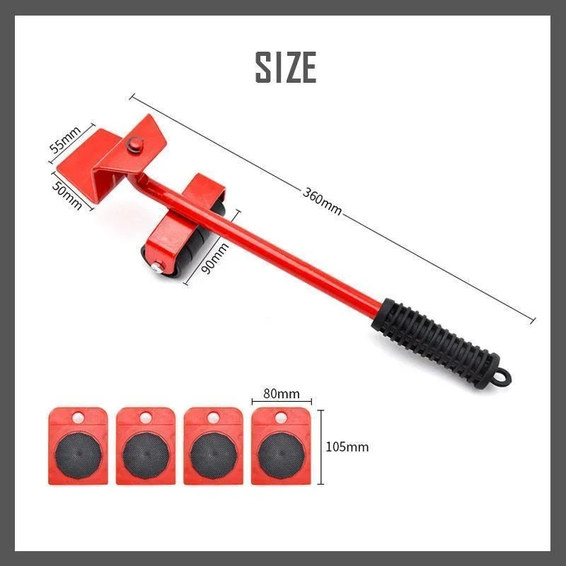 

Furniture Mover Easy Furniture Lifter Mover Tool Set Heavy Stuffs Moving Hand Tools Set Wheel Bar Mover Device Furniture Tools