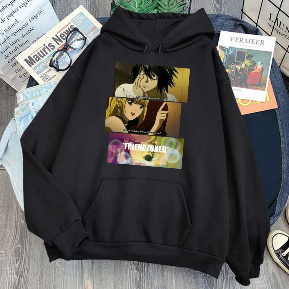 

Толстовка Misa L Lawliet Death Note с принтом, женские свитшоты, кавайная винтажная одежда оверсайз, Мультяшные повседневные спортивные костюмы в стил...