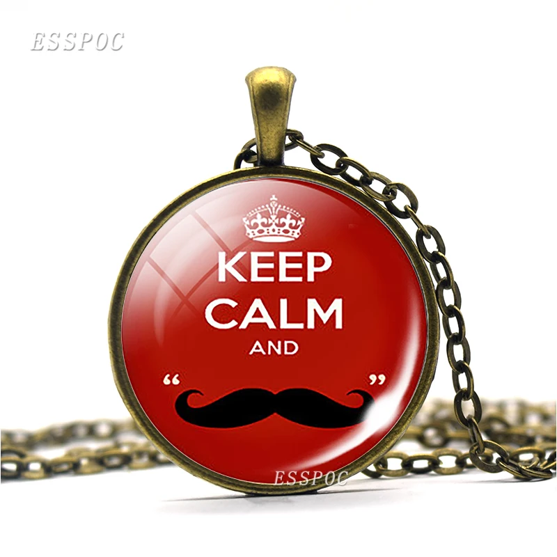 Надпись Keep Calm And Carry On Флаг Великобритании красно-синий кулон стеклянные кабошоны