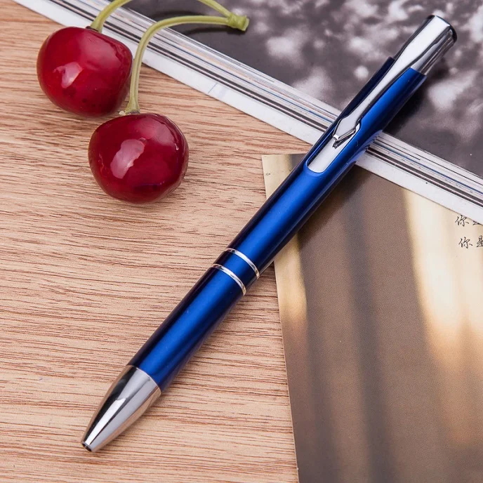 Navy blue 100 шт./лот бизнес шариковые ручки Канцелярские Шариковые ручки Caneta Новинка подарок Zakka офисные материалы школьные принадлежности может логотип на заказ - Цвет: Navy blue