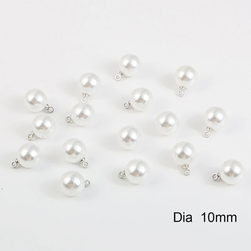 White 10mm Hole1.5mm 10 шт. белый цвет слоновой кости ABS жемчужные бусины очаровательные серьги-гвоздики задние пробки ушной столб гайки затычки для самостоятельного изготовления ювелирных изделий серьги База - Цвет: White 10mm Hole1.5mm