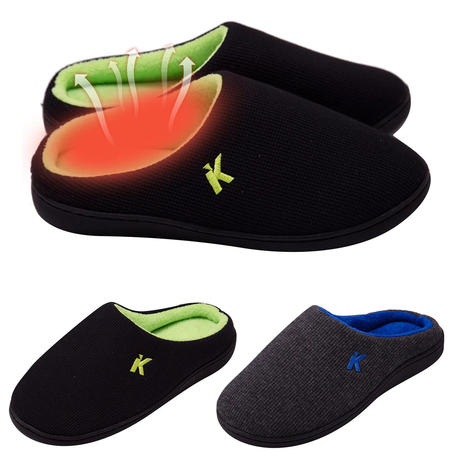 

Горячие мужские Тапочки Для мужчин, слипоны, теплая обувь, мягкие плюшевые домашние Тапочки, противоскользящие, пушистые, удобные, на плоско...