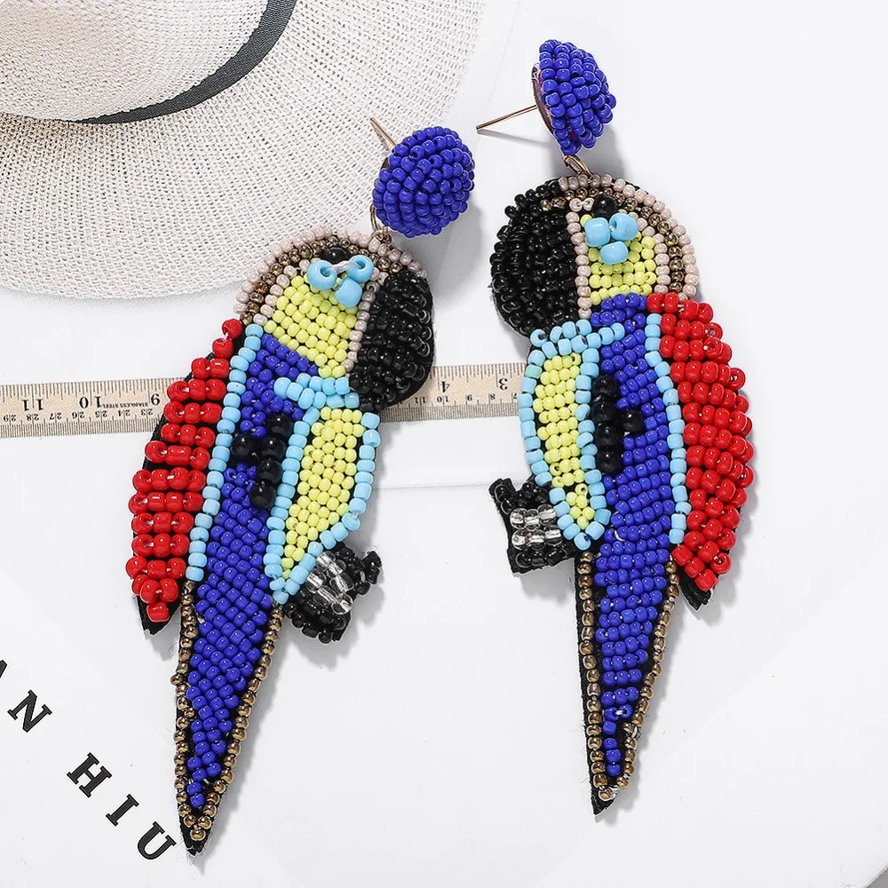 Dvacaman большие Свинг Висячие Серьги Boho Этнические бисерные подвески серьги большие кисточки бахрома массивные ювелирные изделия аксессуары
