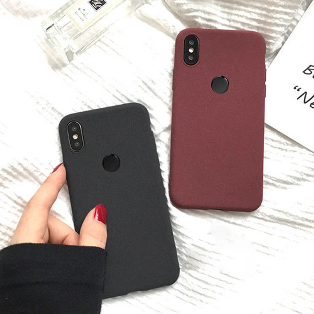 LAPOPNUT силиконовый мягкий матовый ТПУ чехол задняя крышка для Xiaomi Redmi S2 Note 5 6A Pocophone F1