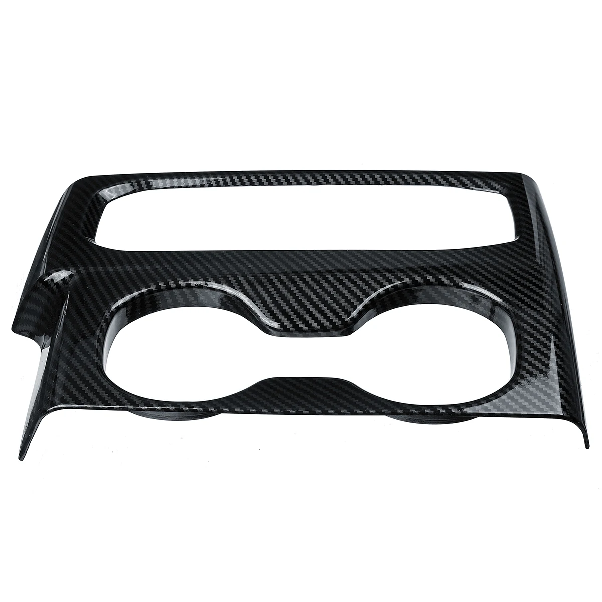 LHD Car Interior Gear Shift Knob Cup Holder Cover Cap Sticker Trim Carbon Fiber Matte Decorative For Hyundai Santa Fe