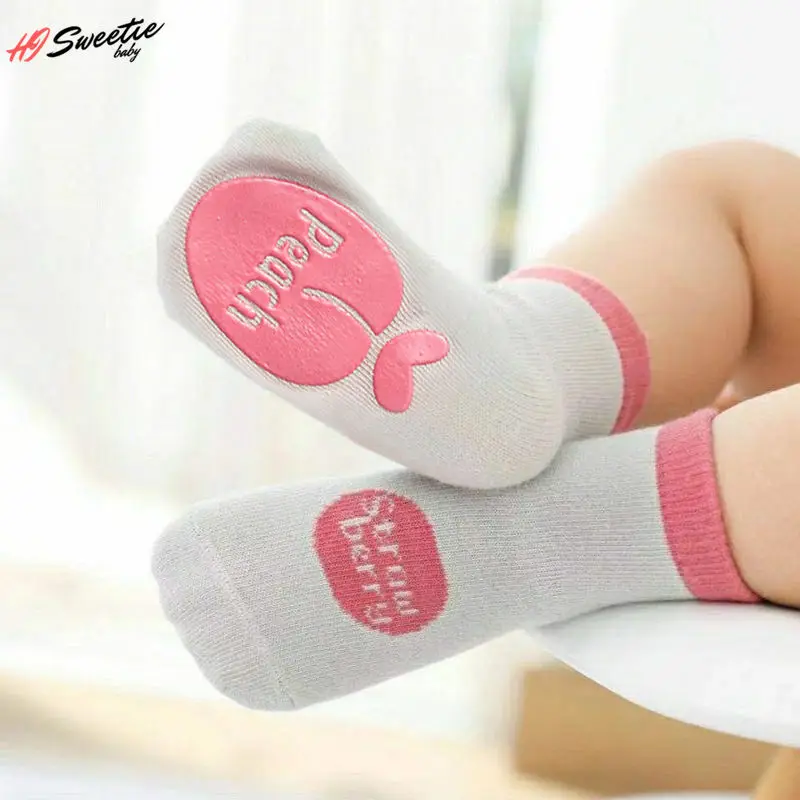 Calcetines antideslizantes con dibujos animados para beb&eacute; reci&eacute;n nacido, medias para ni&ntilde;os de 9 a 16cm de longitud del pie de 0 a 5 a&ntilde;os, calcetines de suelo para ni&ntilde;os y ni&ntilde;as-3