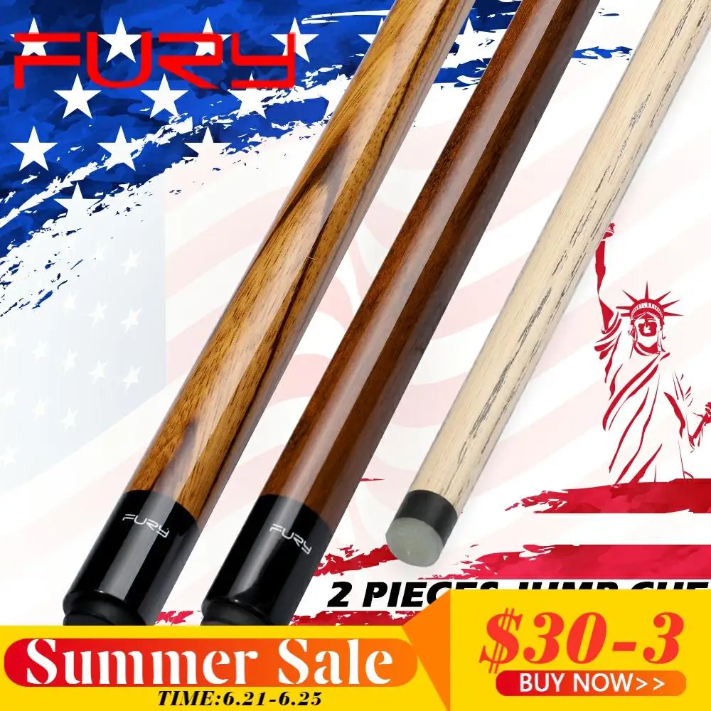 

FURY JPW 1&5 Jump Cue 13mm G10 Tip Hard ASH Shaft Q5 Teeth Joint Ergonomic Cue Black Bakelite Ferrule Professional Jump Billiard
