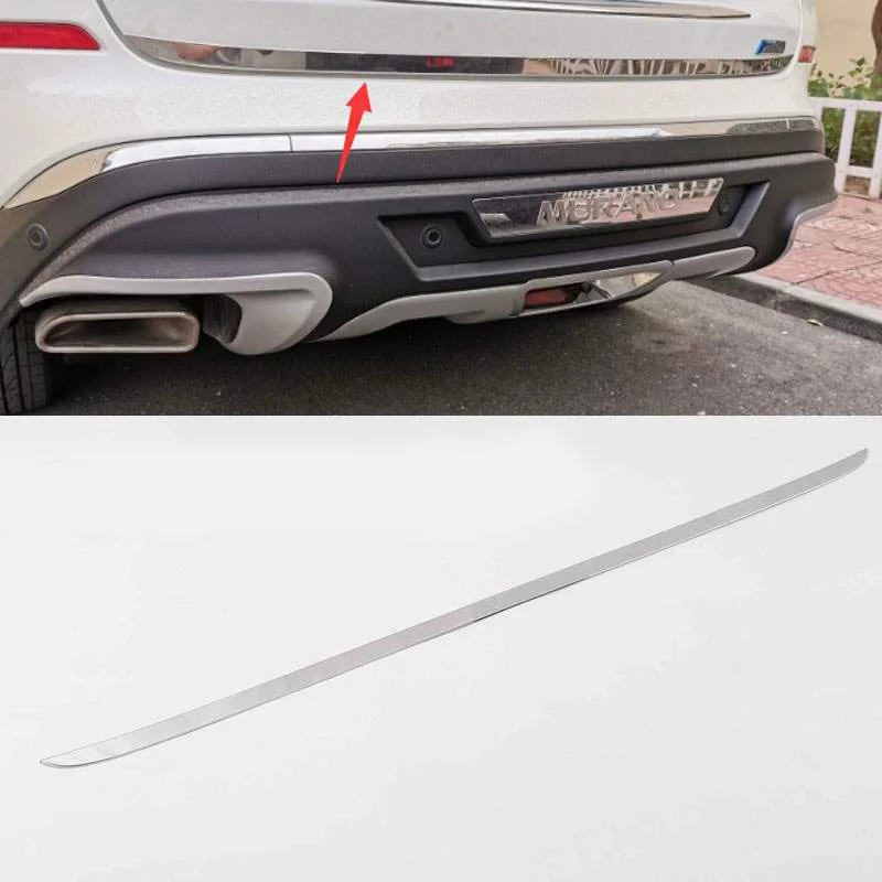 Für Nissan Murano 2015 - 2017 2018 Chrom Hinten Trunk Cargo Heckklappe Tür Abdeckung Trim Rand Deckel Streifen Form Garnieren edelstahl