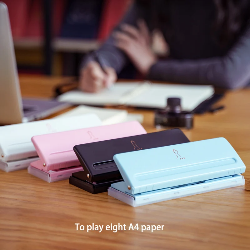 

Adjustable Loose-leaf 6-hole Puncher Multi-hole Adjustable-spacing Puncher Punching Holes DIY Puncher Paper Puncher Stationery