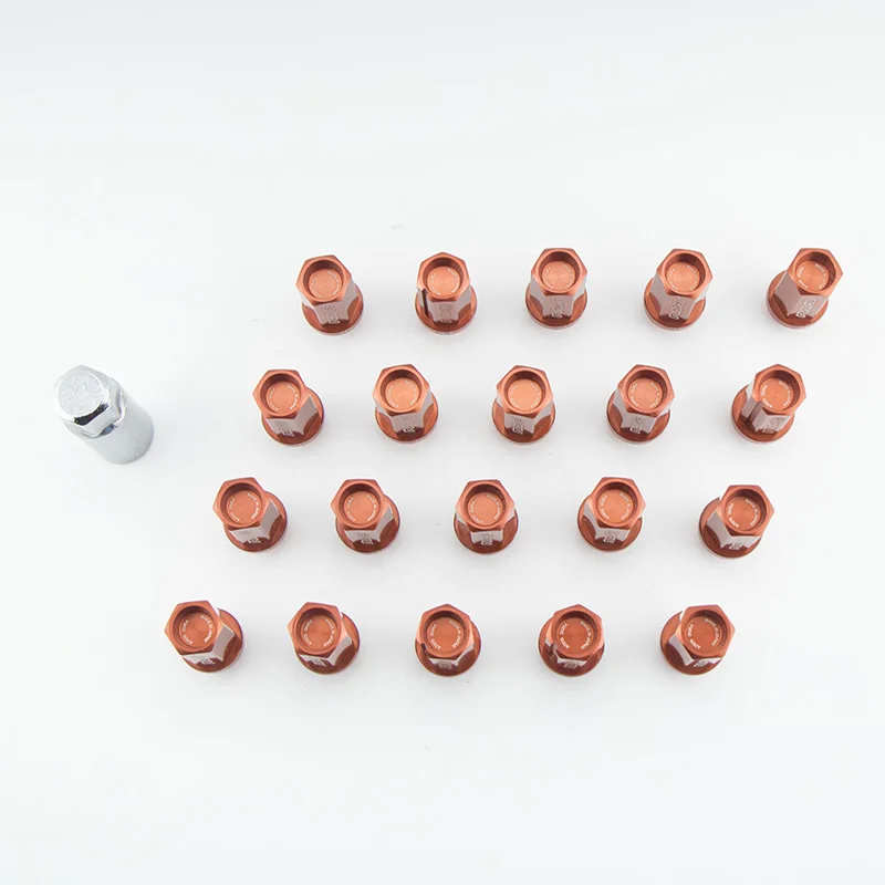 Алюминиевые колесные фиксирующие гайки гоночные длина 42 мм 12x5/1 25 для лучей