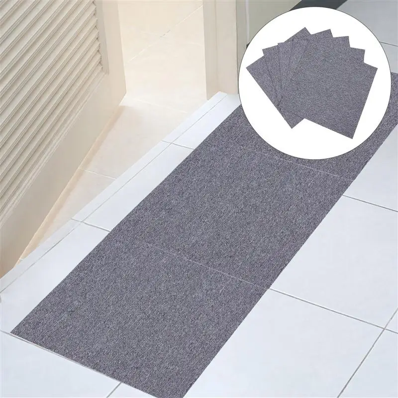 

5pcs 50x50cm Mosaic Square Carpets Office Company Home Bedroom Floor Mats