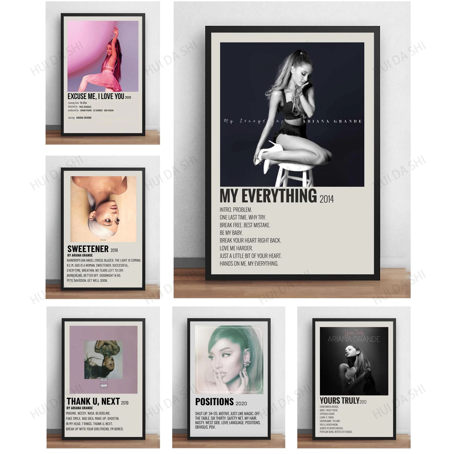 

Ariana Grande Poster, Ariana Poster Print, Thank U Next, Dangerous Woman, Poster Aesthetic Wall Decor Art Canvas Print Poster