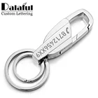 Брелок из нержавеющей стали брелок для ключей с надписью, с выгравированным именем, для мужчин и женщин, K372