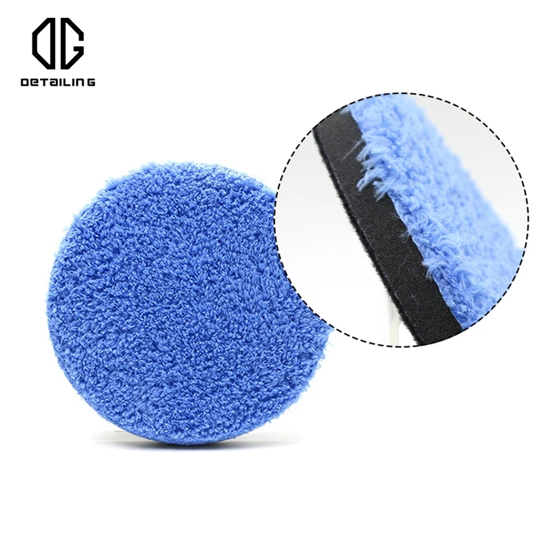 Детали синий цвет уход за автомобилем микрофибра полировальная панель