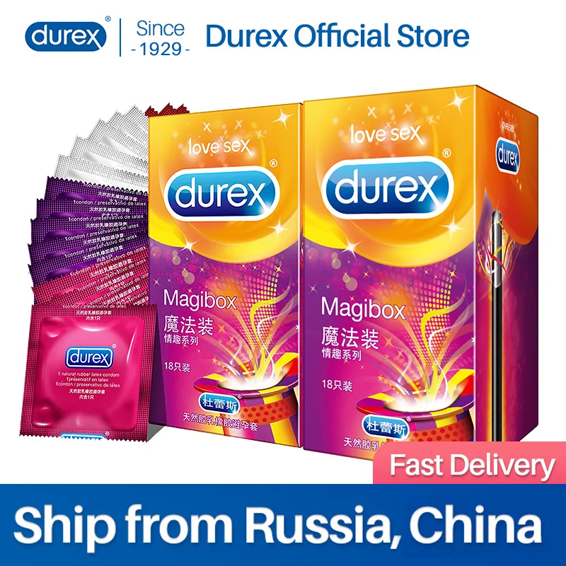 Durex шипованные презервативы Ice Fire смешанный 4 стиля большие частицы с крупными