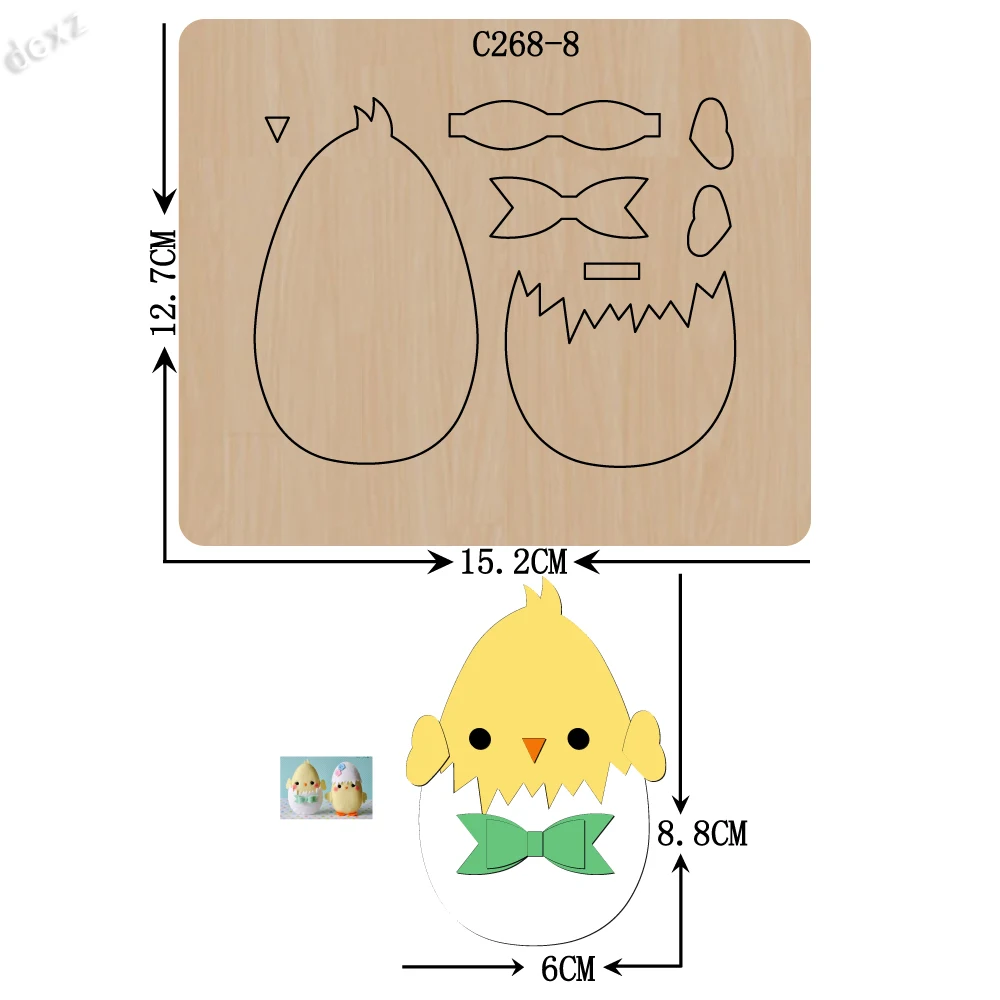 

New Chick Wooden die Scrapbooking C-268-8 Cutting Dies for common die cutting machines on the market