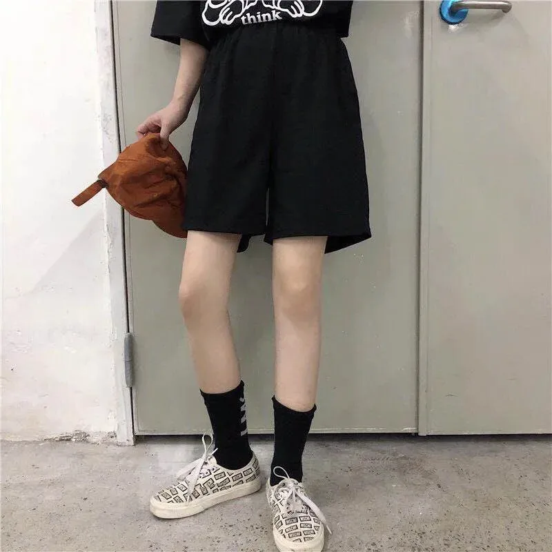 

Wide Leg Pants Women Summer Pants 2021 Oversized Black Loose Casual All-match High Waist Trousers Korean Style Pantalones Mujer