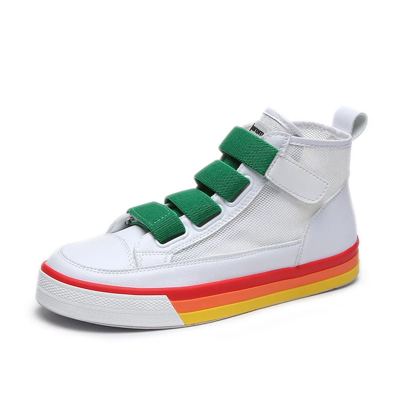 SWYIVY/Повседневная обувь из сетчатого материала Женские кроссовки на липучке