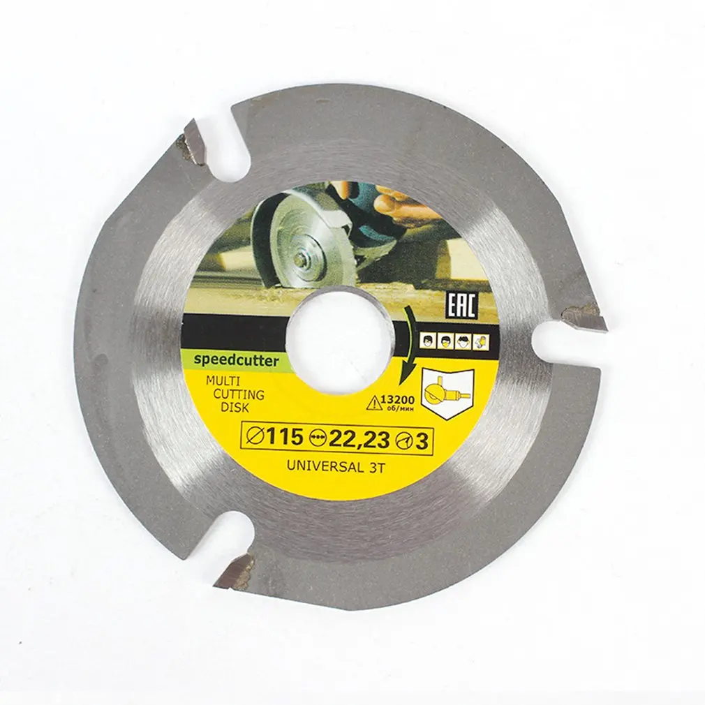

115mm 3T Wood Circular Saw Blade Speed Cutter Wood Carving Cutting Disc For Angle Grinder For Wood Cutting Sculpting Shaping