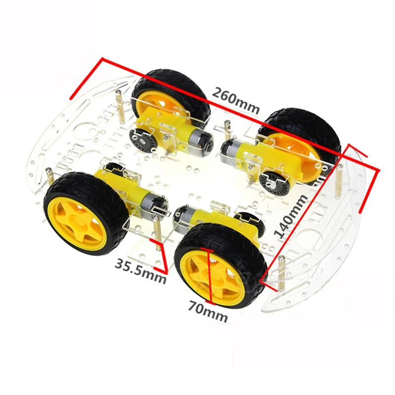 Комплект умных автомобильных шасси DIY Robot для платы контроллера привода Arduino