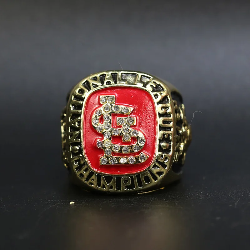 

1985 Baseball Championship Ring Luxury Crystal Rings Men's Jewelry Gold Massive Ring Thumb Birthday Gift Ideas Free Shipping