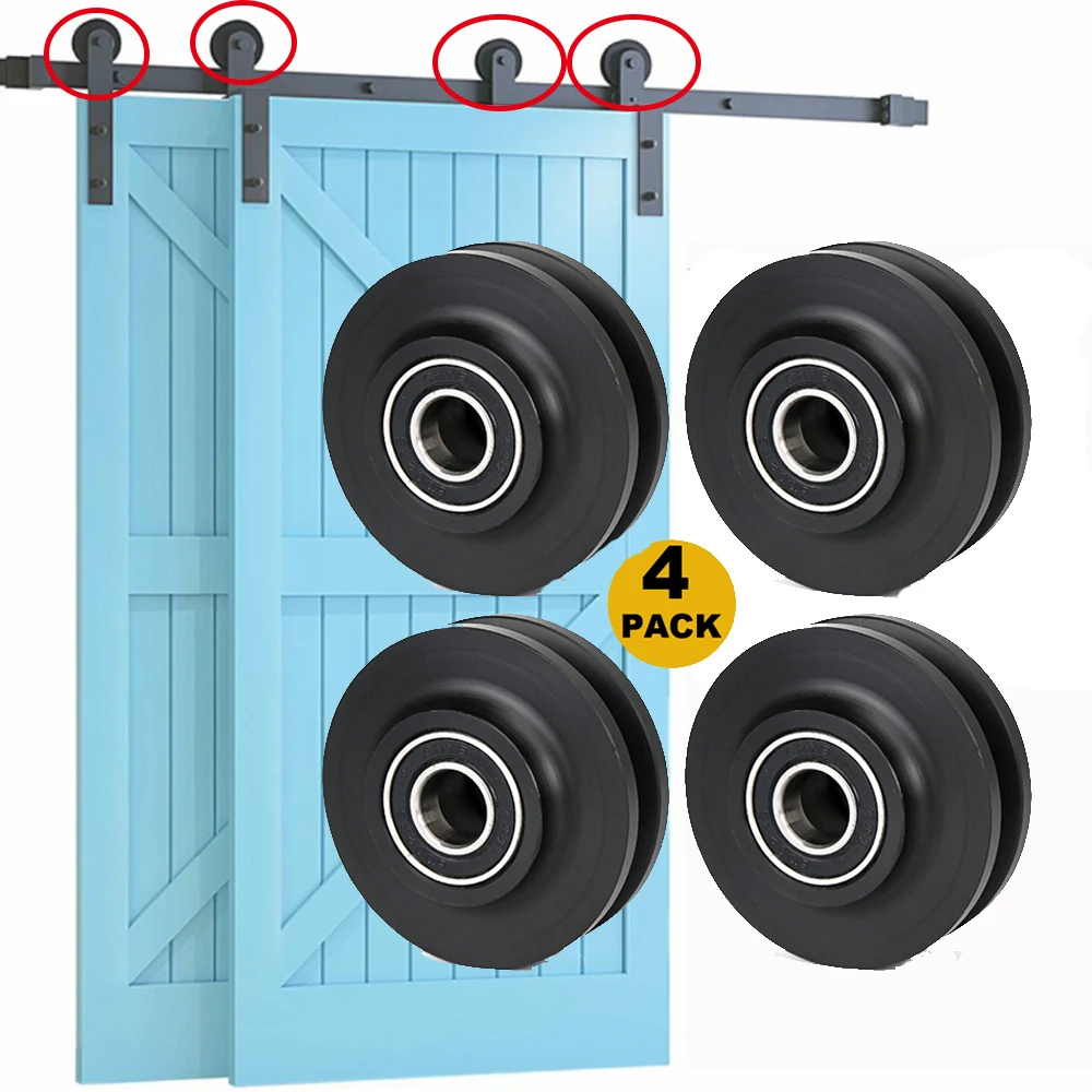 

4 шт., сменные ролики для раздвижных дверей шкафов
