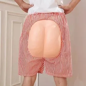 1 шт. Хэллоуин украшения Наряжаться Макияж танец сценическое Костюм смешной обнажая ягодицы Пляжные штаны Шутки Новинка