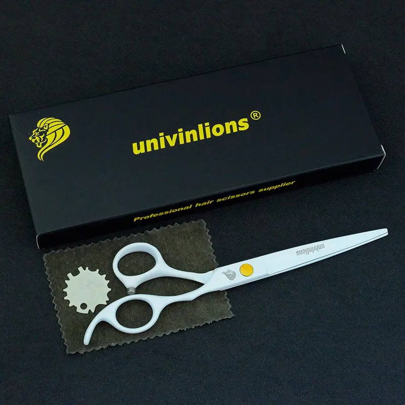 ZJQ-Straight Cutting Univinlions " Титановые фиолетовые изогнутые ножницы для ухода за домашними животными ножницы для стрижки собак и кошек машинки для стрижки животных инструмент для стрижки волос для собак - Цвет: ZJQ-Straight Cutting
