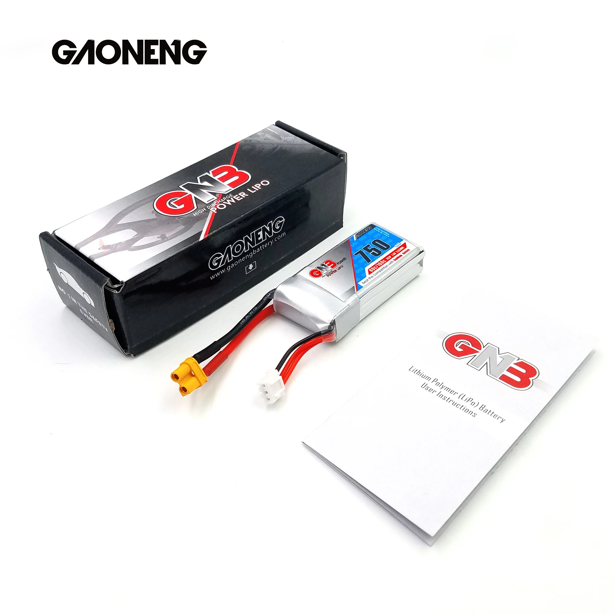 4 шт. GAONENG GNB 7 в 750 мАч 80C/160C 2S Lipo батарея для радиоуправляемого дрона зубочистки