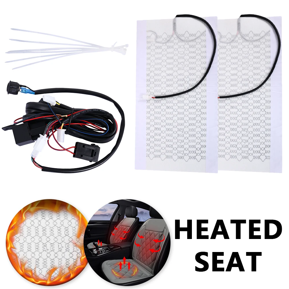 2 колодки/Набор Универсальный Автомобильный подогреваемый подогрев сидений из