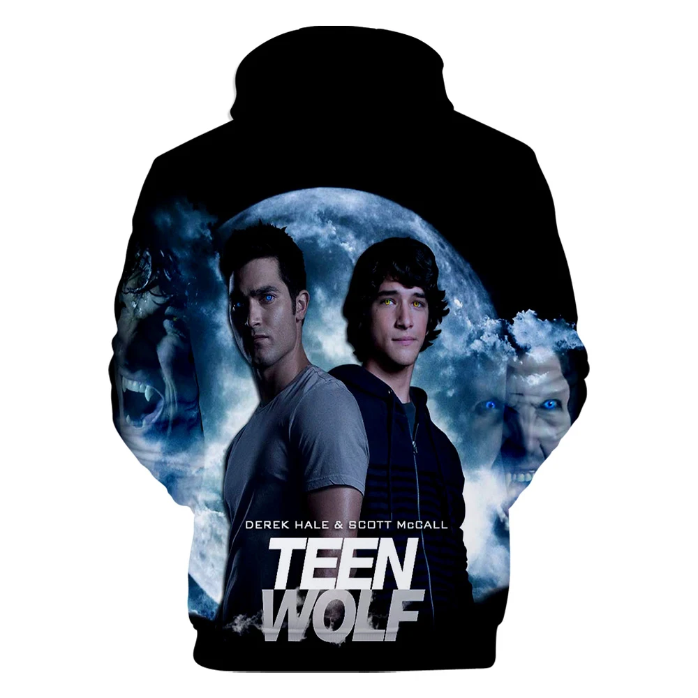США ТВ серии Teen Wolf 3D толстовки мужчины/женщины новое поступление белый Уличная пара пальто Высококачественная Толстовка Толстовки