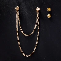 vintage chain collar pin for women men blouse shirt brooch pin lapel pin womens mens fashion jewelry accessories favor gifts