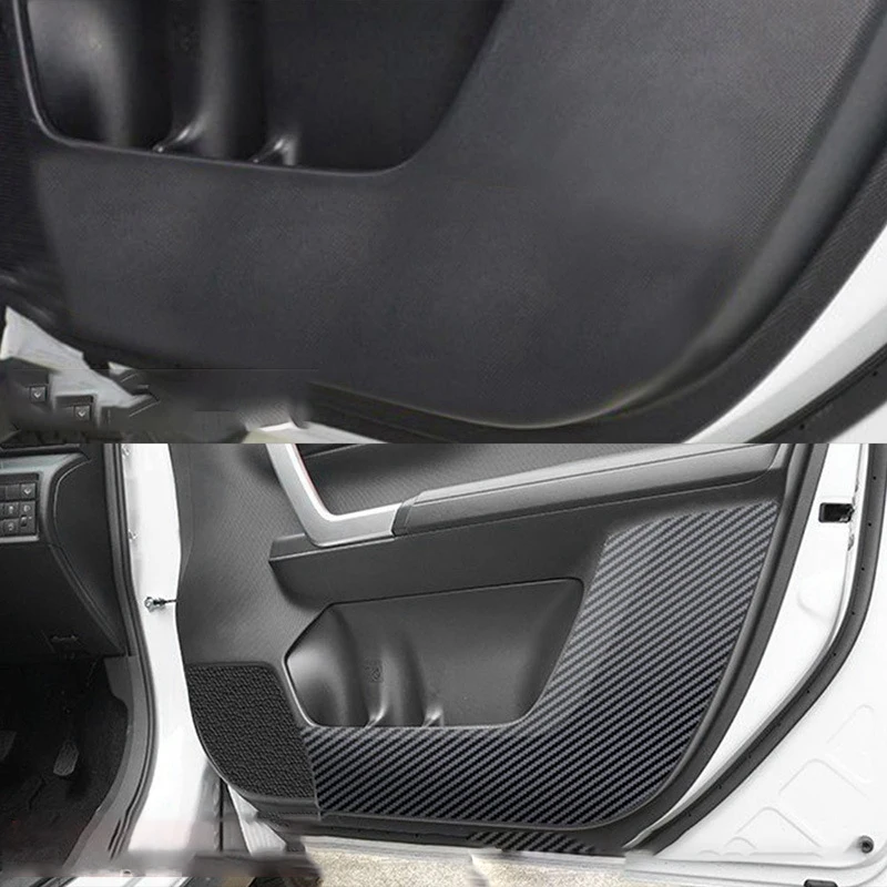 

4Pcs Car Door Anti-Kick Mat Anti-Scratch Door Mat Car Door Anti-Kick Protective Cover for Toyota Raize 2020