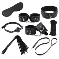 smqing sex handcuffs whip collar shackles gag blindfold rope bdsm bondage set erotic adult sex toys for couples women sex tools