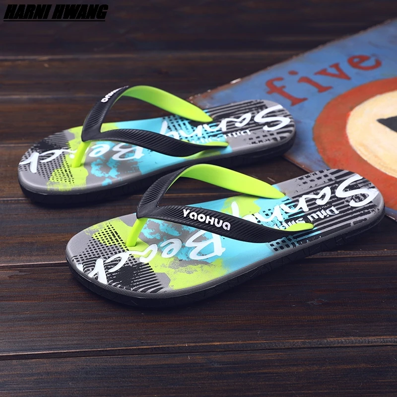 

Summer New Style Flip Flops Men'S Soft-Soled Massage Shoes Comfortable Indoor Beach Sandals Fashionable Casual Flat39-44