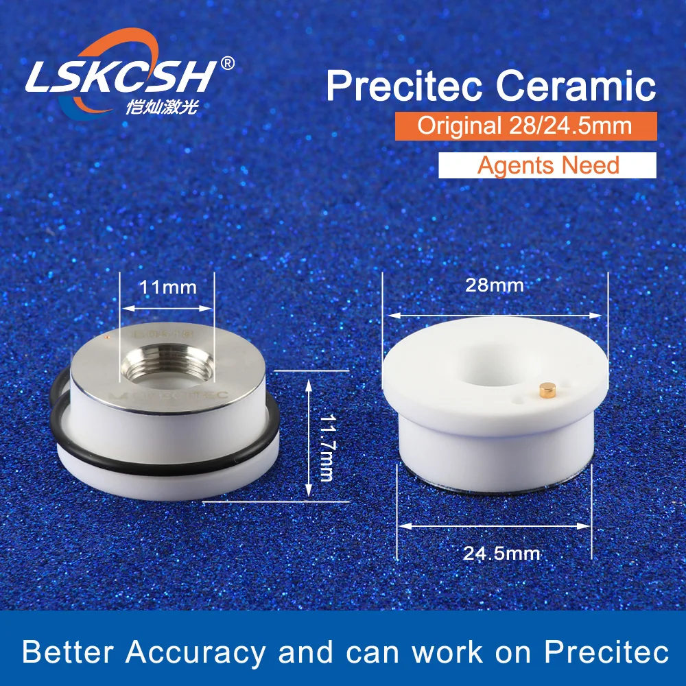 Оригинальный керамический держатель сопла LSKCSH Precitec KT B2 с P0571-1051-00001 Dia.28/24 5 мм M11 для