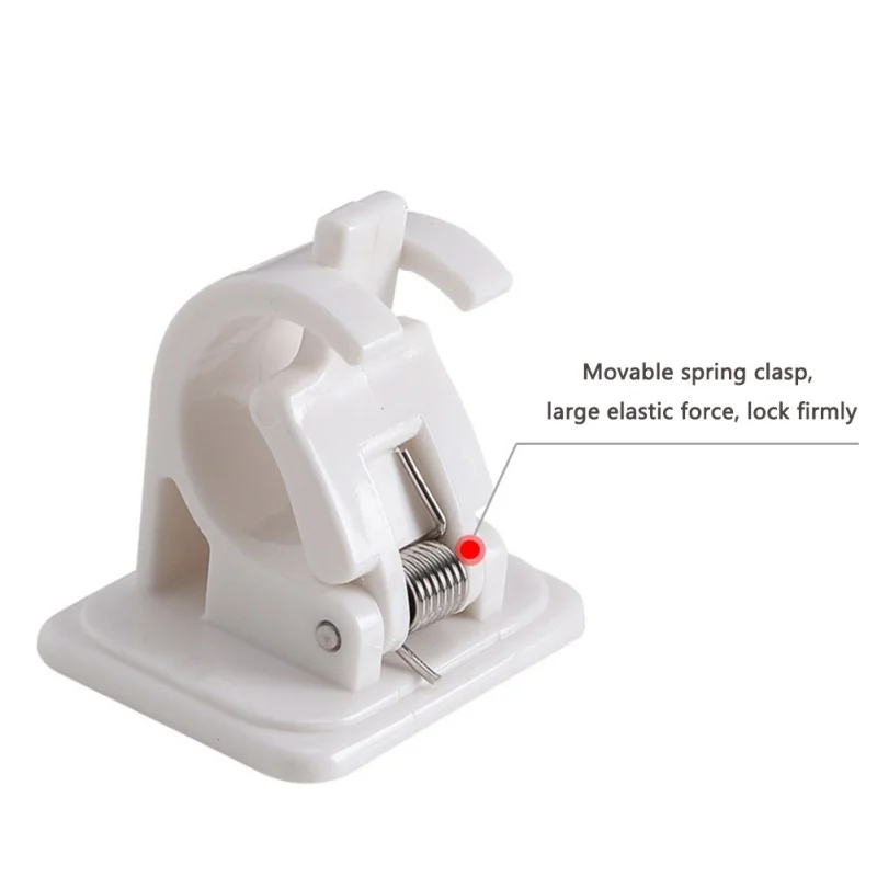 

2pcs Fishing Rod Rack Viscose Lock Buckle Fishing Rod Bracket Wall Screw Paste Buckle Fishing Rod Holder Wall Paste Buckle Tools