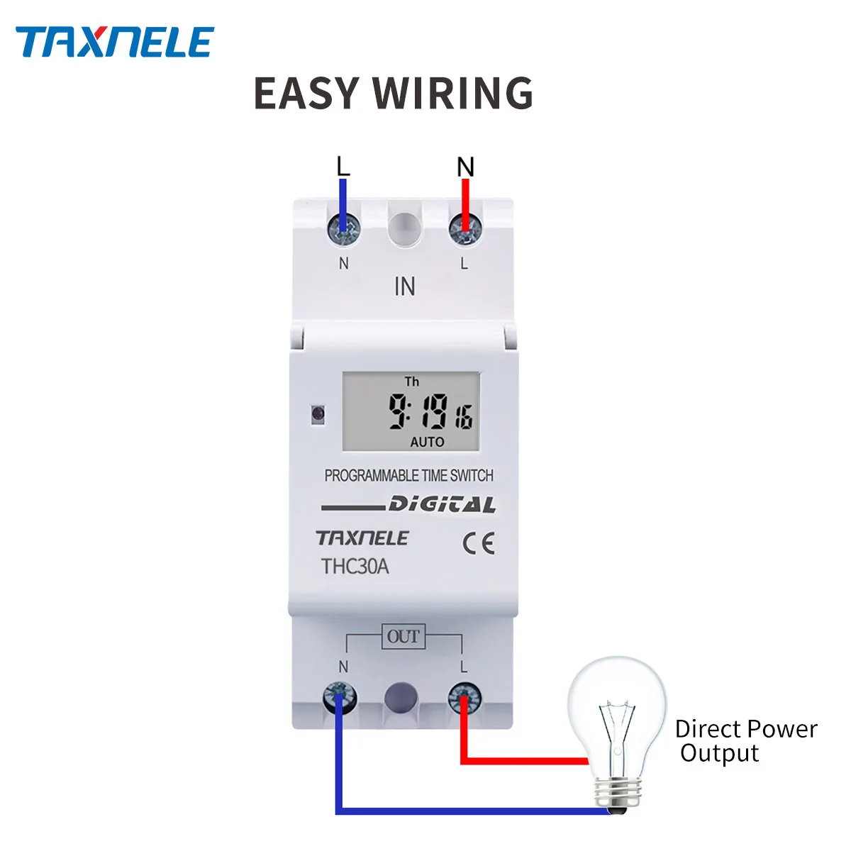 New type Din Rail 2 wire Weekly 7 Days Programmable Digital TIME SWITCH Relay Timer Control AC 220V 230V 12V 24V 48V 16A 30A |