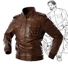 Мужская мотоциклетная кожаная куртка, теплая Повседневная куртка-бомбер из искусственной кожи с вельветовой подкладкой, верхняя одежда для зимы, 2020