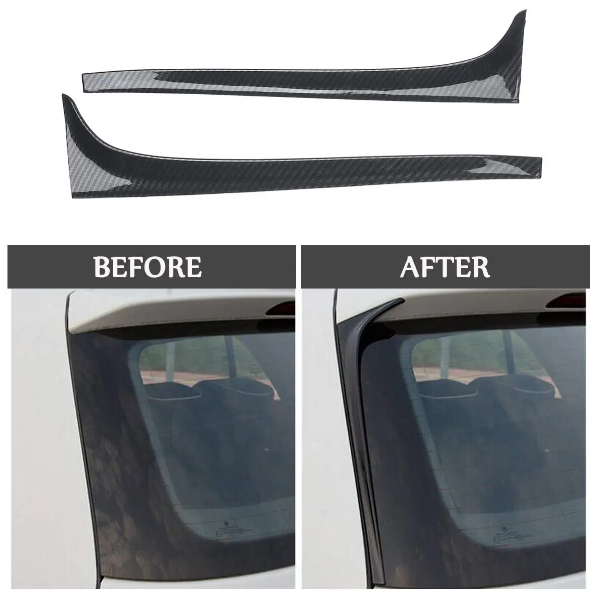 2 шт. спойлер на заднее окно автомобиля крыло заднего лобового стекла боковые